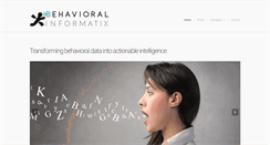 Desktop Screenshot of behavioralinformatix.com