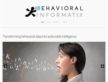 Tablet Screenshot of behavioralinformatix.com